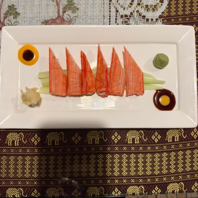 Krab (Kani) Sashimi.